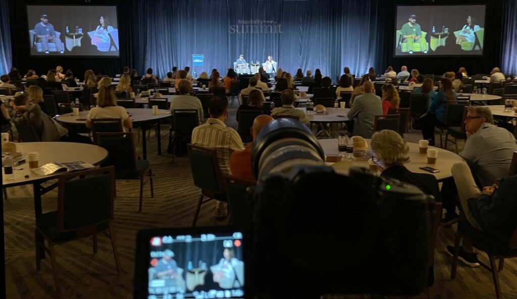 Videographer filming Hospitality Summit in Miami